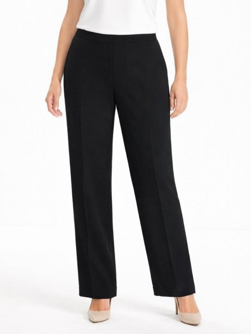 Lafayette 148 Flat Front Straight Leg Trousers #3912
